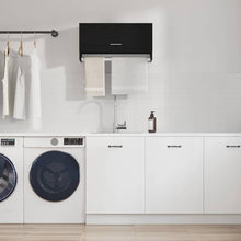 Kleiderschrank mit Tür Schwarz 70 x 32.5 x 35 cm Holzwerkstoff