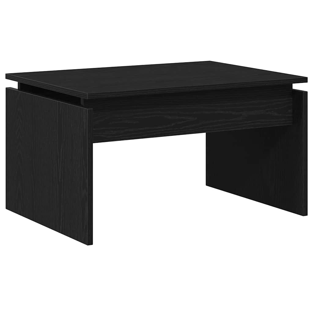 Couchtisch Schwarz Eichen-Optik 68 x 38 x 50 cm Holzwerkstoff