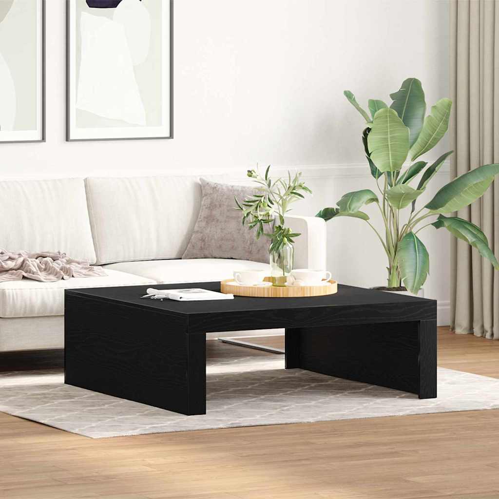 Couchtisch Schwarz Eichen-Optik 100 x 100 x 35 cm Holzwerkstoff