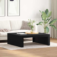 Couchtisch Schwarz Eichen-Optik 100 x 100 x 35 cm Holzwerkstoff