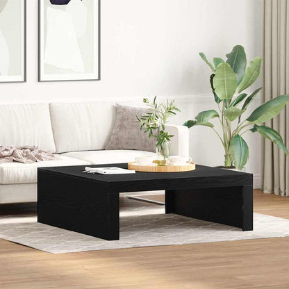 Couchtisch Schwarz Eichen-Optik 100 x 100 x 35 cm Holzwerkstoff