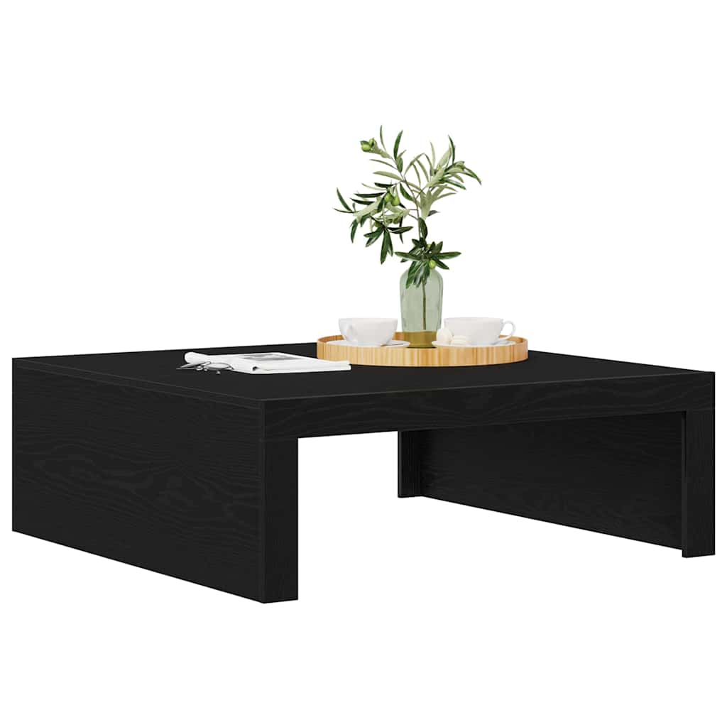 Couchtisch Schwarz Eichen-Optik 100 x 100 x 35 cm Holzwerkstoff