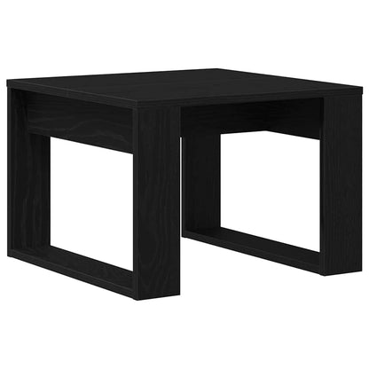 Couchtisch Schwarz Eichen-Optik 50 x 50 x 35 cm Holzwerkstoff