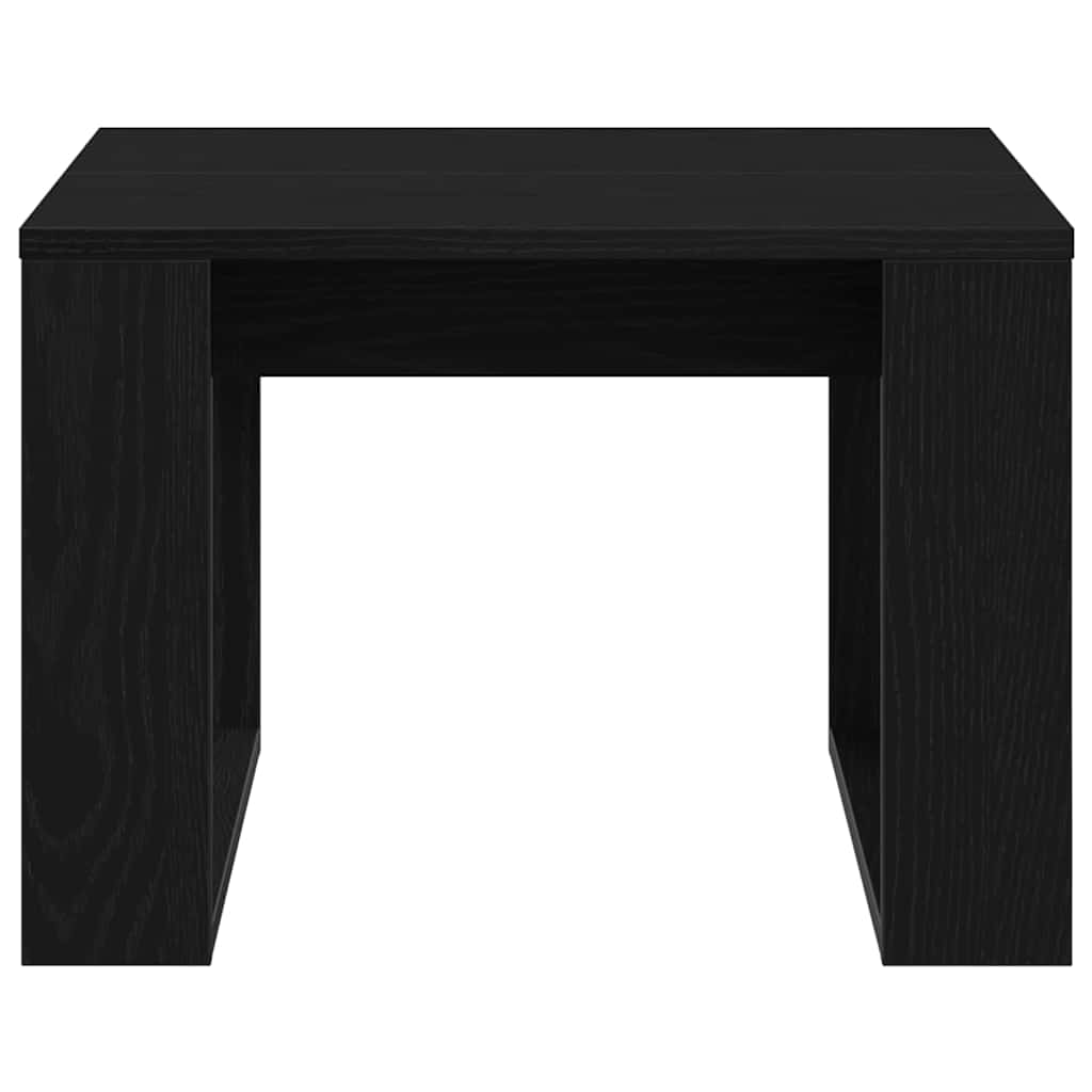 Couchtisch Schwarz Eichen-Optik 50 x 50 x 35 cm Holzwerkstoff