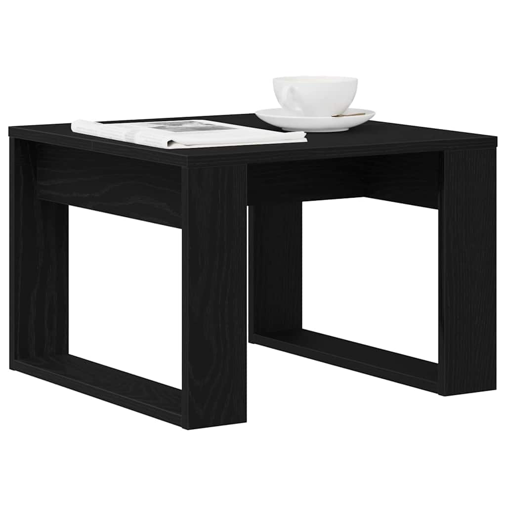 Couchtisch Schwarz Eichen-Optik 50 x 50 x 35 cm Holzwerkstoff