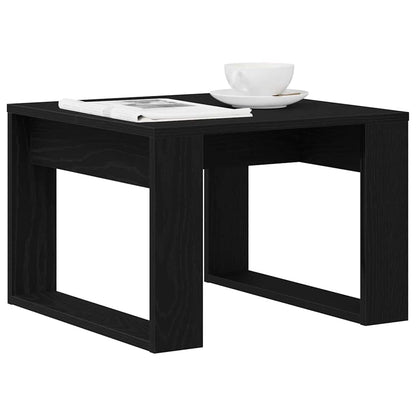 Couchtisch Schwarz Eichen-Optik 50 x 50 x 35 cm Holzwerkstoff
