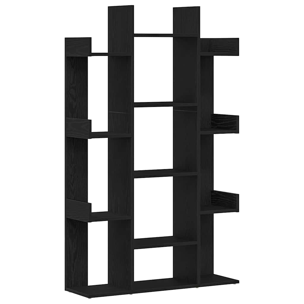 Bücherregal Schwarze Eiche 86 x 25.5 x 140 cm Holzwerkstoff