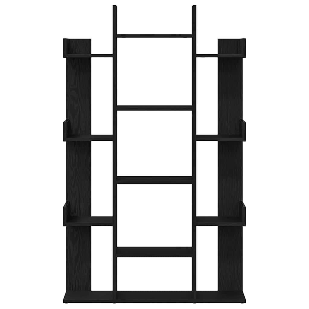 Bücherregal Schwarze Eiche 86 x 25.5 x 140 cm Holzwerkstoff