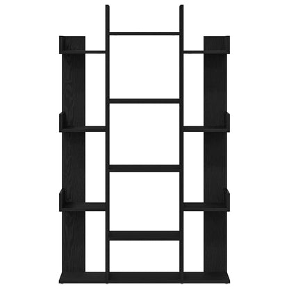 Bücherregal Schwarze Eiche 86 x 25.5 x 140 cm Holzwerkstoff