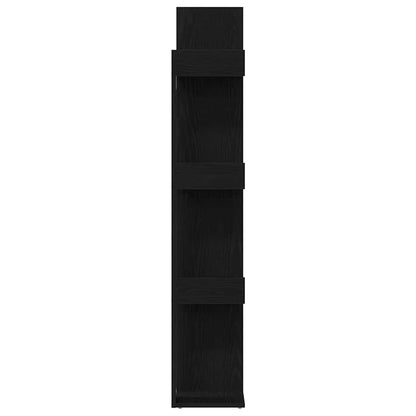 Bücherregal Schwarze Eiche 48 x 25.5 x 140 cm Holzwerkstoff
