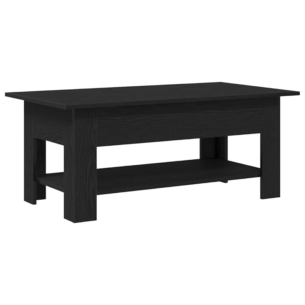 Couchtisch Schwarz Eichen-Optik 102 x 55 x 42 cm Holzwerkstoff
