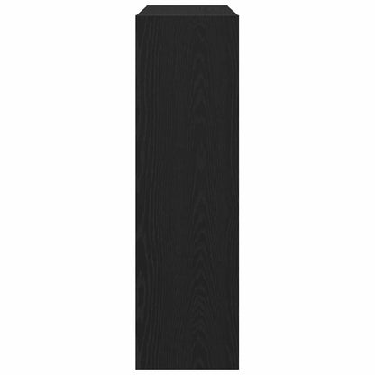 Bücherregal Schwarz Eichen-Optik 100 x 30 x 103 cm