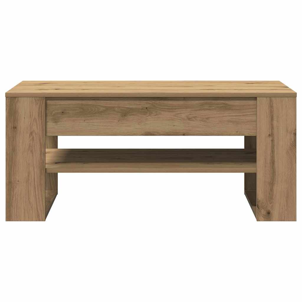 Couchtisch Eiche handwerklich 102 x 55 x 45 cm Holzwerkstoff