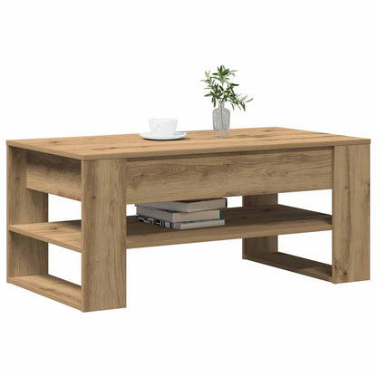 Couchtisch Eiche handwerklich 102 x 55 x 45 cm Holzwerkstoff