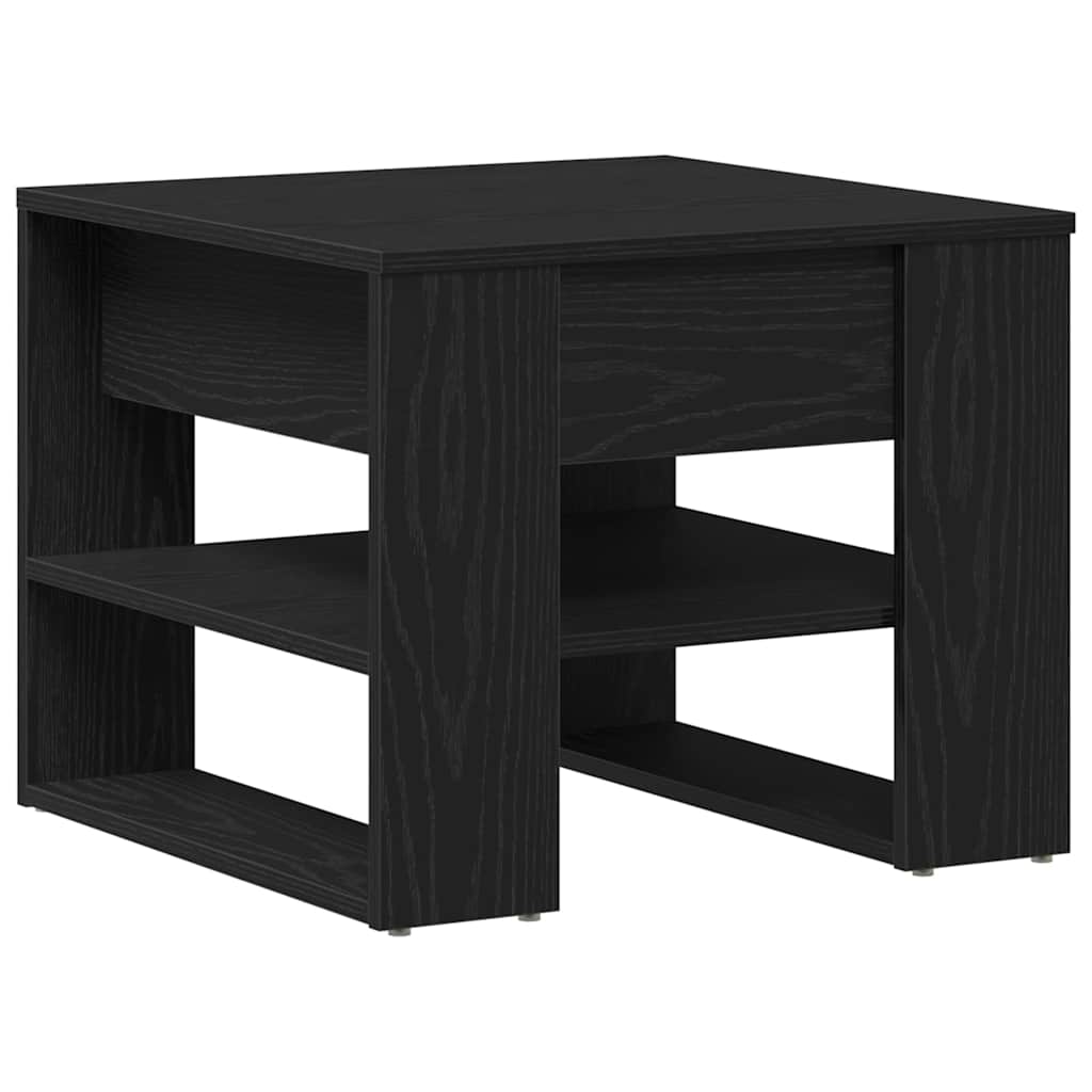 Couchtisch Schwarz Eichen-Optik 55,5 x 55 x 45 cm Holzwerkstoff