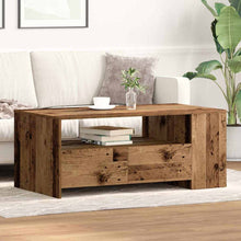 Couchtisch with Drawer Altholz 102 x 55 x 43,5 cm Holzwerkstoff