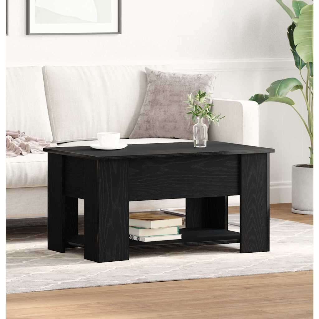 Couchtisch Schwarze Eiche 79 x 49 x 41 cm Holzwerkstoff