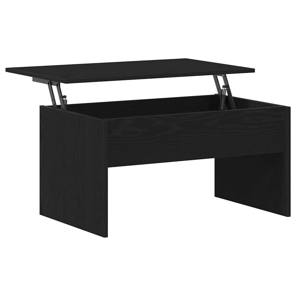 Couchtisch Schwarze Eiche 80 x 50.5 x 41.5 cm Holzwerkstoff