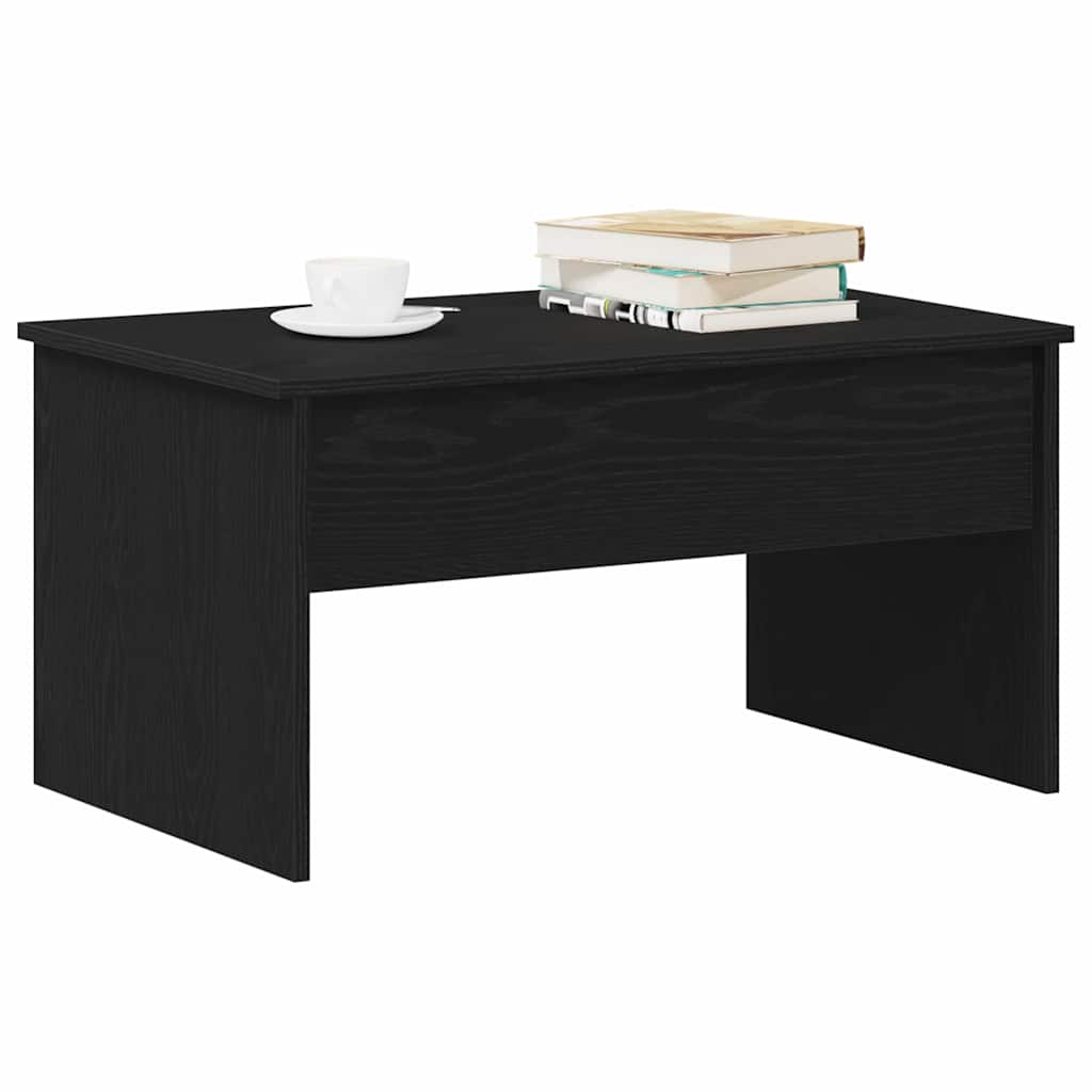Couchtisch Schwarze Eiche 80 x 50.5 x 41.5 cm Holzwerkstoff