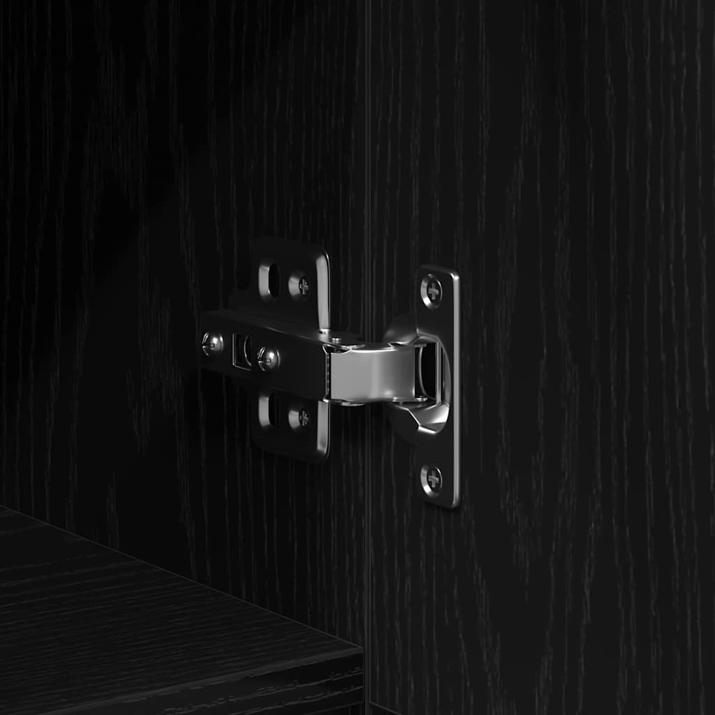 Schuhschrank Schwarze Eiche 29,5 x 35 x 70 cm Holzwerkstoff