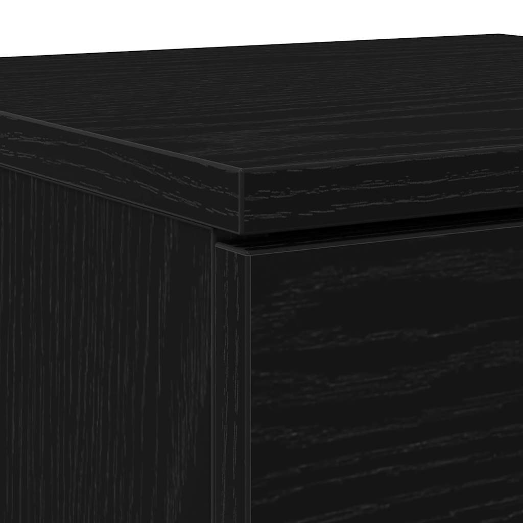 Schuhschrank Schwarze Eiche 29,5 x 35 x 70 cm Holzwerkstoff
