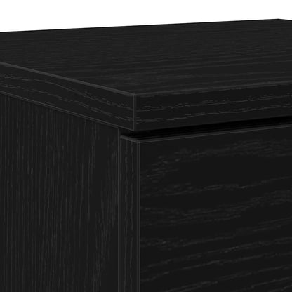 Schuhschrank Schwarze Eiche 29,5 x 35 x 70 cm Holzwerkstoff
