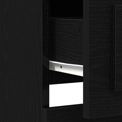 Highboard schwarz Eiche Schwarze Eiche 36 x 35,5 x 103,5 cm