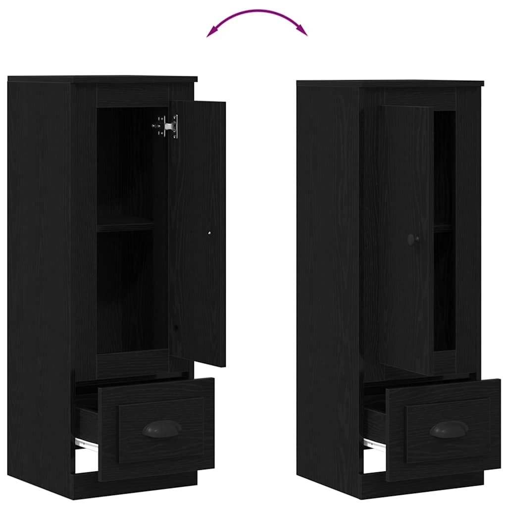 Highboard schwarz Eiche Schwarze Eiche 36 x 35,5 x 103,5 cm