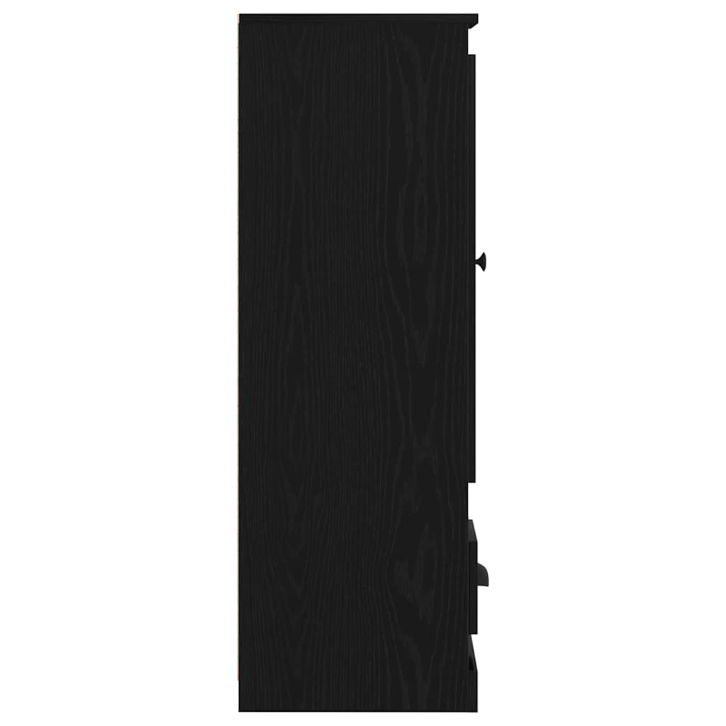Highboard schwarz Eiche Schwarze Eiche 36 x 35,5 x 103,5 cm