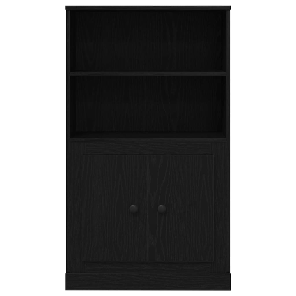 Highboard Schwarz Eichen-Optik 60 x 35.5 x 103.5 cm