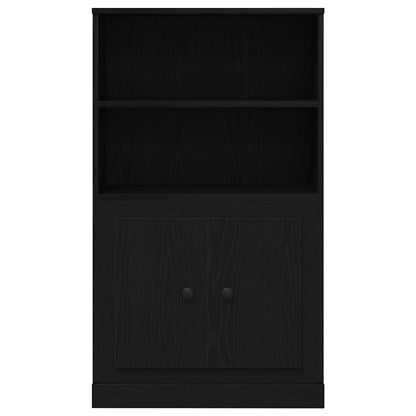 Highboard Schwarz Eichen-Optik 60 x 35.5 x 103.5 cm