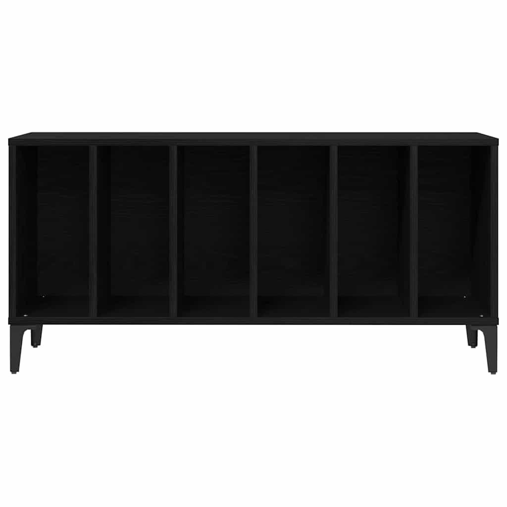 Schallplattenschrank mit Regal Schwarze Eiche 100 x 38 x 48 cm