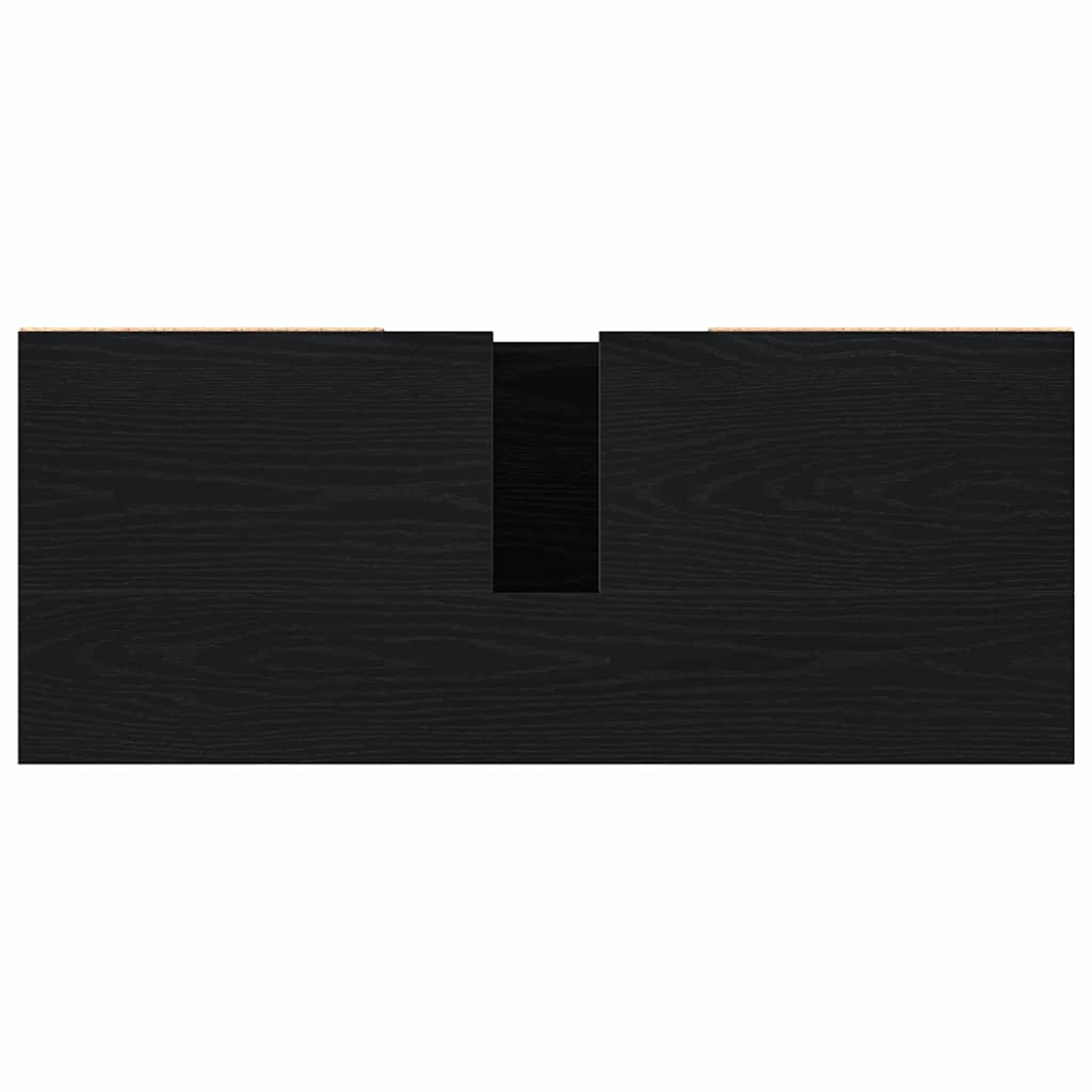 Badezimmer Schrank Schwarze Eiche 80 x 33 x 60 cm Holzwerkstoff
