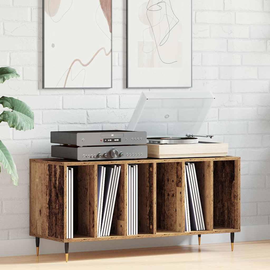 Schallplattenschrank Altholz 100 x 38 x 48 cm Holzwerkstoff