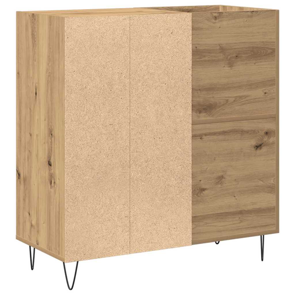 Schallplattenschrank mit Regal Artisan-Eiche 85 x 38 x 89 cm