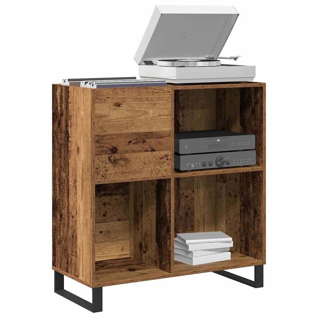 Schallplattenschrank mit Regal Artisan-Eiche 85 x 38 x 89 cm