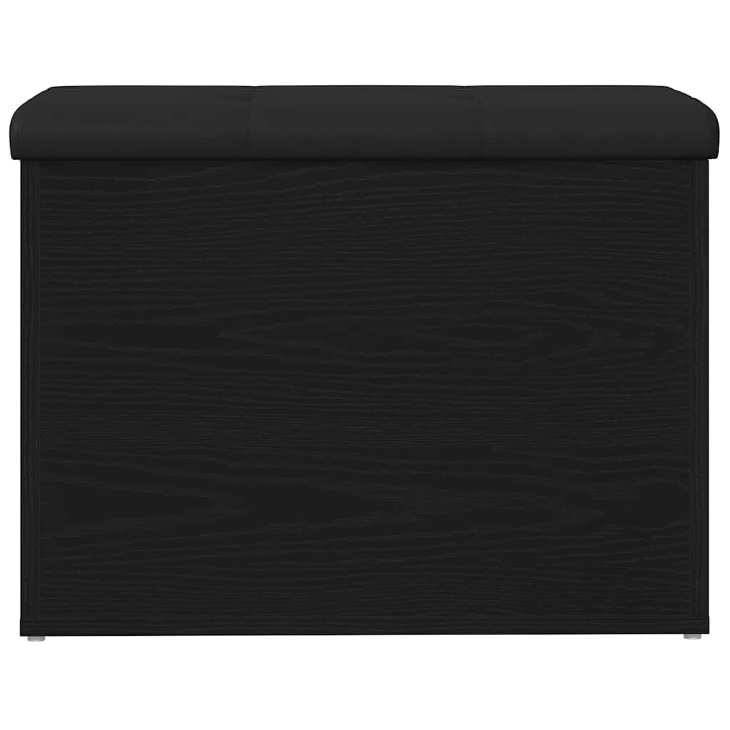 Aufbewahrungsbank mit Tür Schwarz Eichen-Optik 62 x 42 x 45 cm