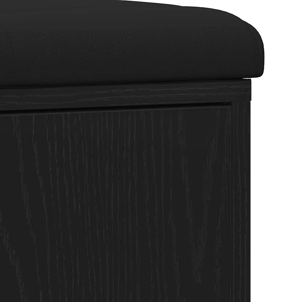 Schuhbank mit Schubladen Schwarz 100 x 30 x 48 cm Holzwerkstoff