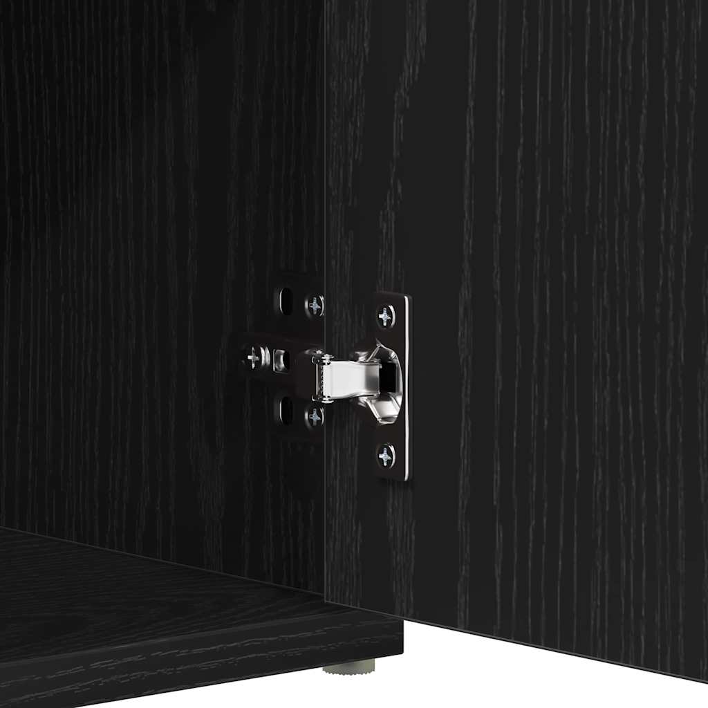 Schuhbank mit Schubladen Schwarz 100 x 30 x 48 cm Holzwerkstoff