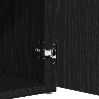 Schuhbank mit Schubladen Schwarz 100 x 30 x 48 cm Holzwerkstoff