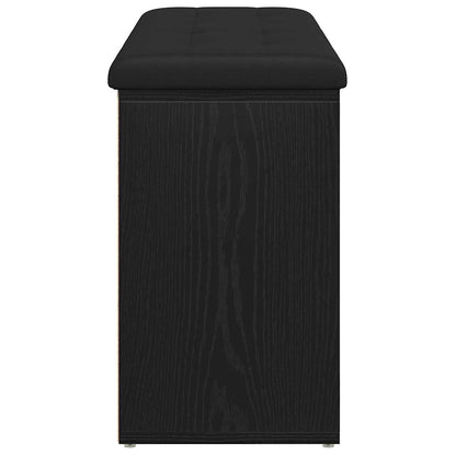Schuhbank mit Schubladen Schwarz 100 x 30 x 48 cm Holzwerkstoff