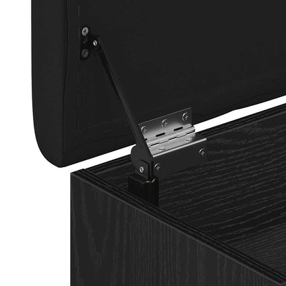 Schuhbank mit Speicher Schwarz 60 x 30 x 48 cm Holzwerkstoff