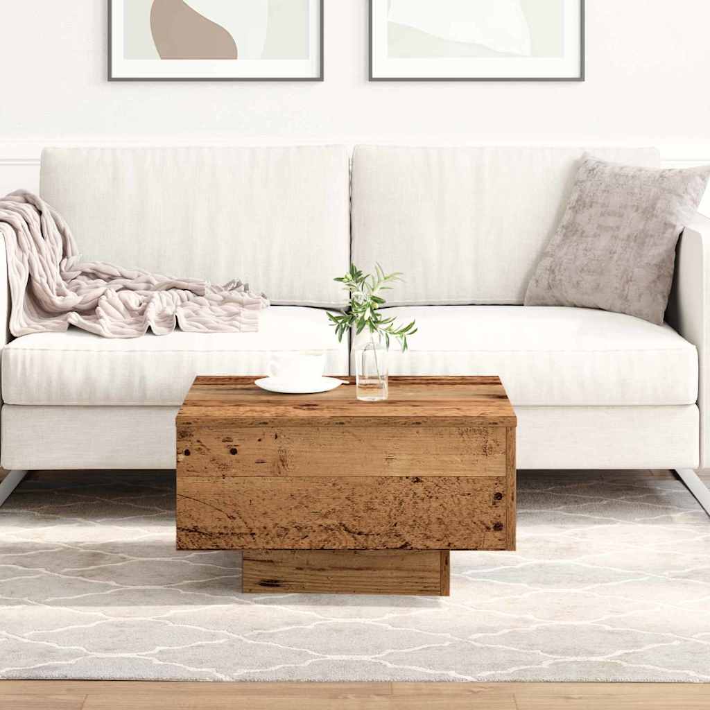 Couchtisch Altholz 55 x 55 x 31 cm Holzwerkstoff