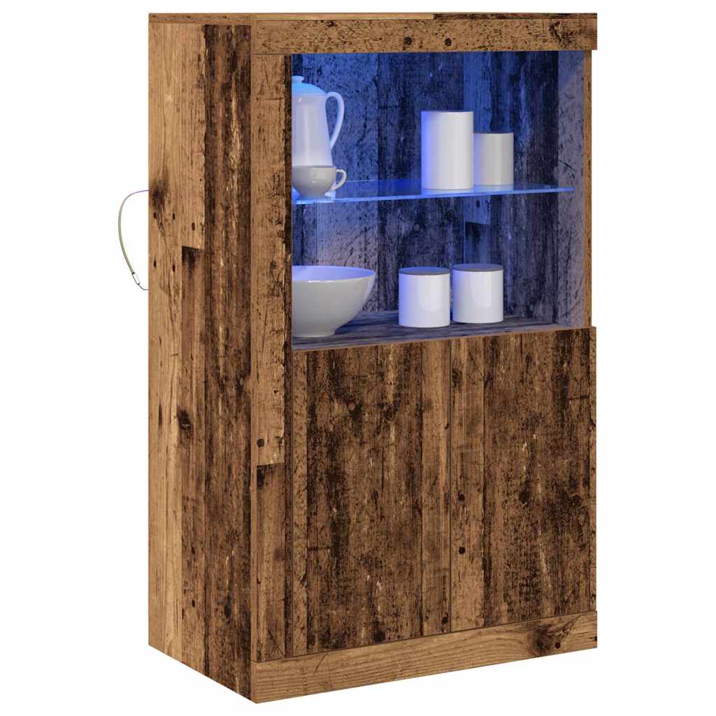 Beistellschrank Altholz 60,5 x 37 x 100 cm Holzwerkstoff