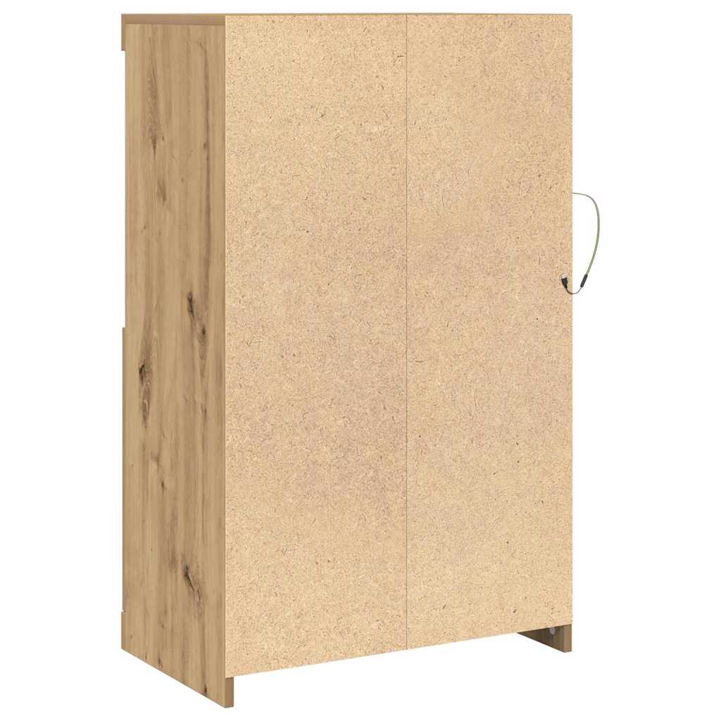 Beistellschrank Eiche handwerklich 60,5 x 37 x 100 cm