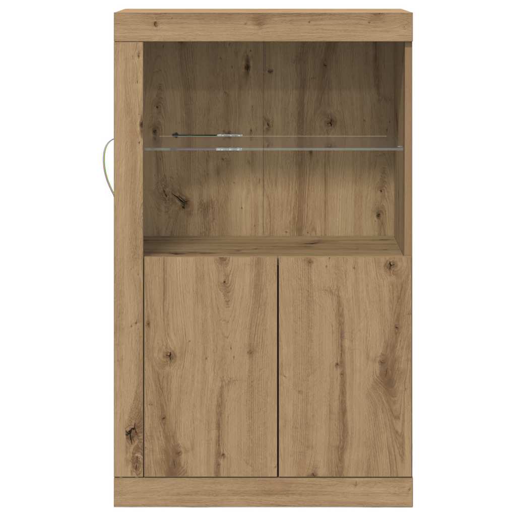 Beistellschrank Eiche handwerklich 60,5 x 37 x 100 cm