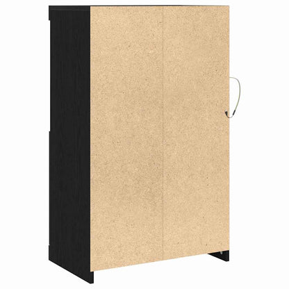 Beistellschrank Schwarze Eiche 60,5 x 37 x 100 cm Holzwerkstoff
