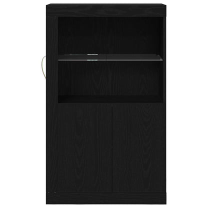 Beistellschrank Schwarze Eiche 60,5 x 37 x 100 cm Holzwerkstoff