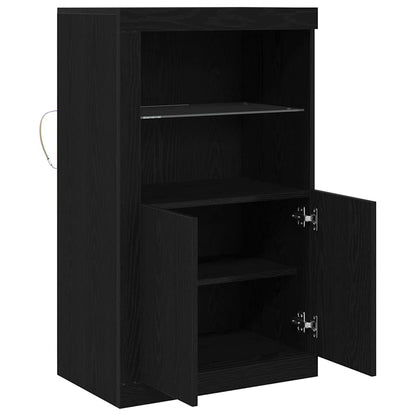 Beistellschrank Schwarze Eiche 60,5 x 37 x 100 cm Holzwerkstoff