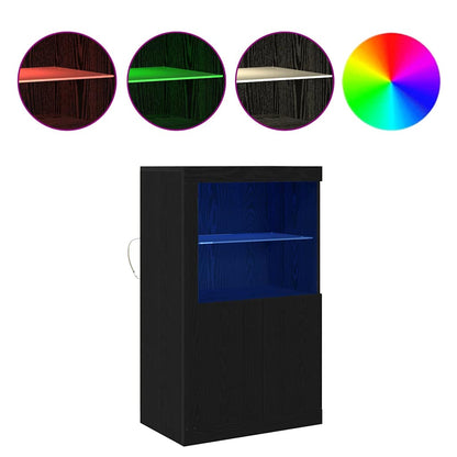 Beistellschrank Schwarze Eiche 60,5 x 37 x 100 cm Holzwerkstoff